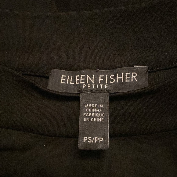 Eileen Fisher Sleeveless Mock-Neck Stretch Silk Jersey Tunic - Picture 8 of 8